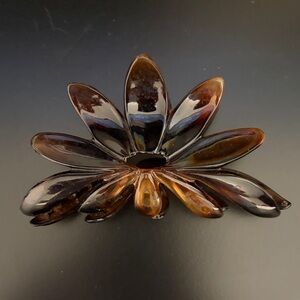 Tortoiseshell Flower Hair Claw Clip